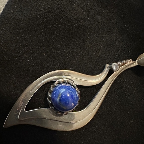 Jay King Silver & Blue Lapis pendant - Picture 4 of 8